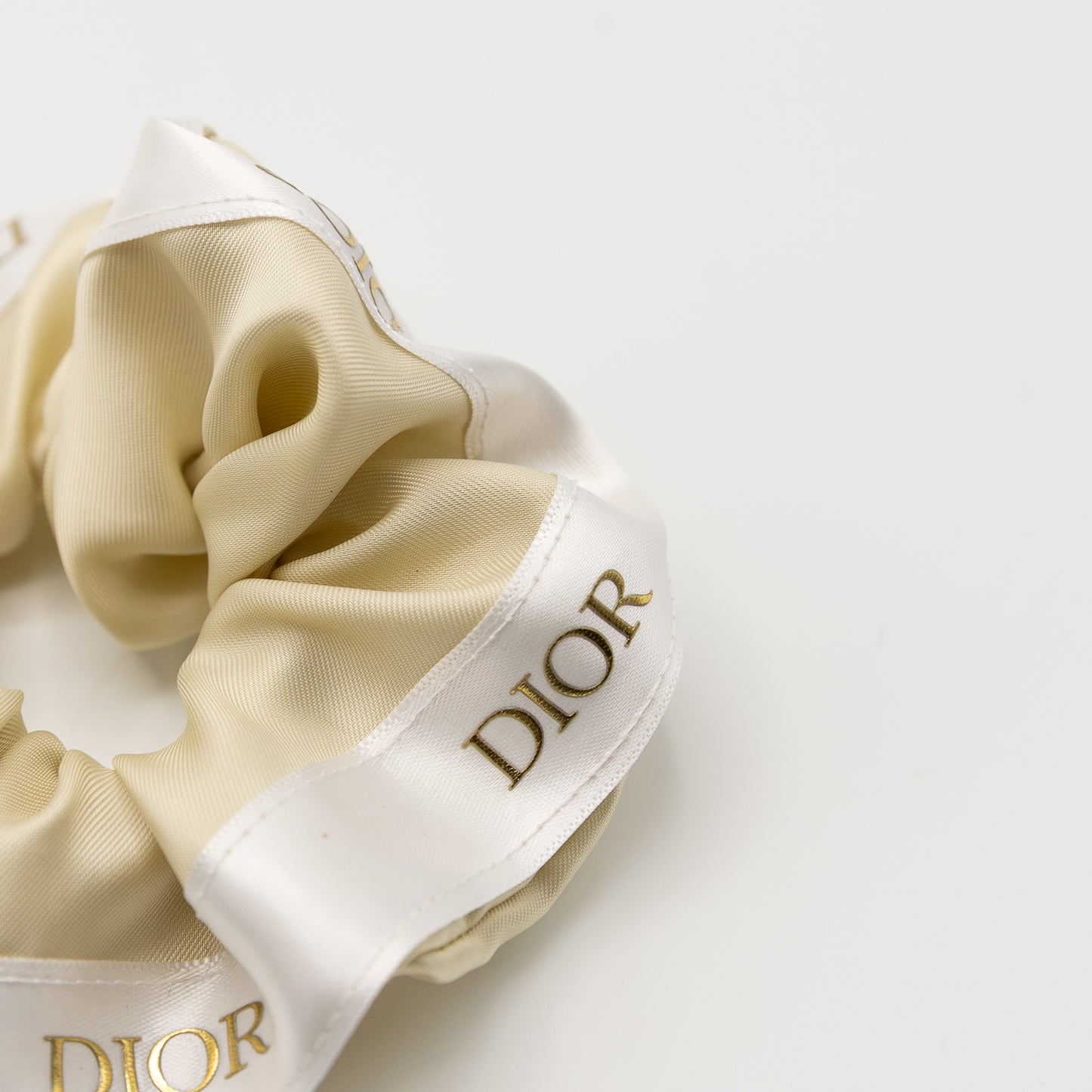 Beige Dior Scrunchie