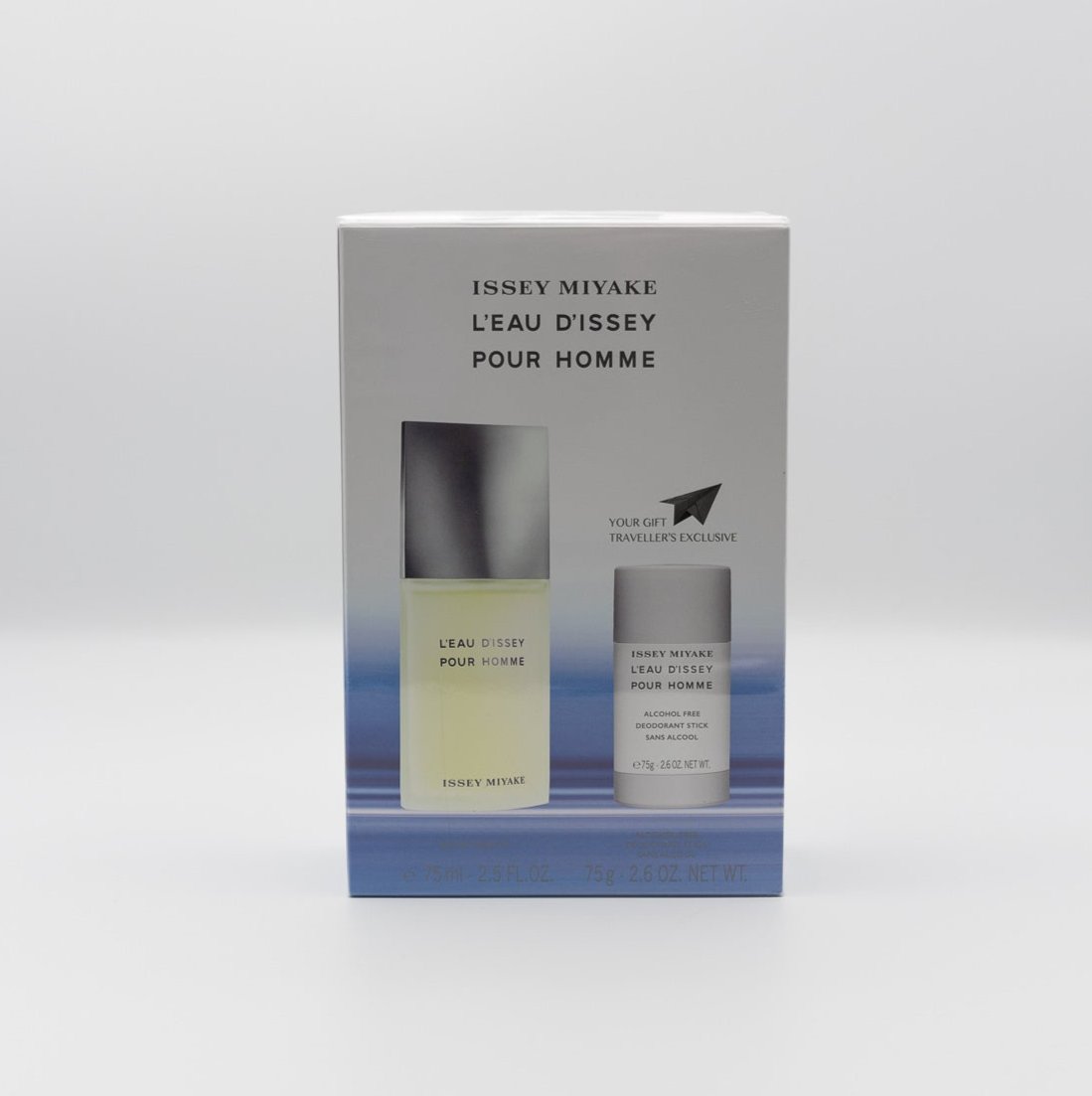 Issey Miyake L'Eau D'Issey Pour Homme 75 ML Eau de Toilette & 75G Deodorant stick