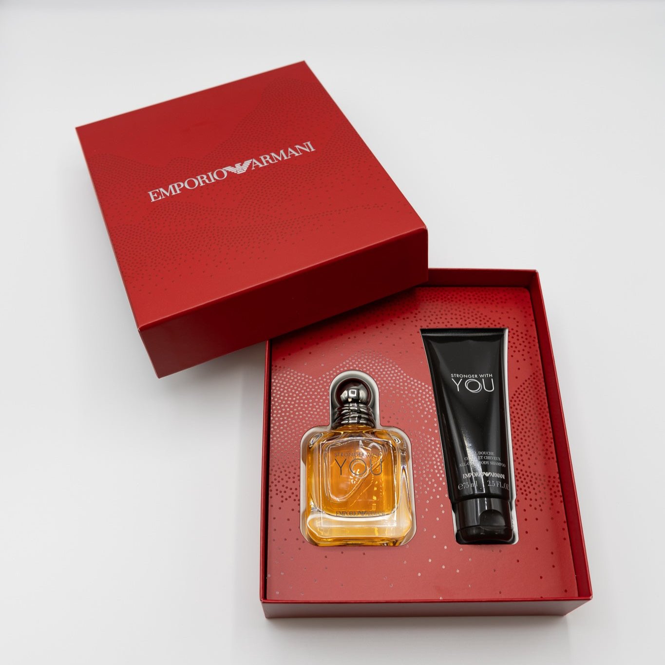 Armani Stronger with you Giftset 50 ML Eau de Toilette & 75 ML Showergel