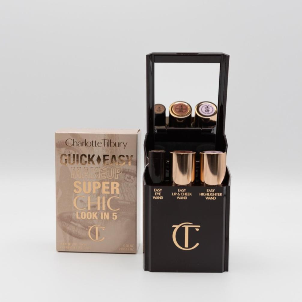 Charlotte Tilbury Quick and Easy Make up kit Super Chic Look in 5