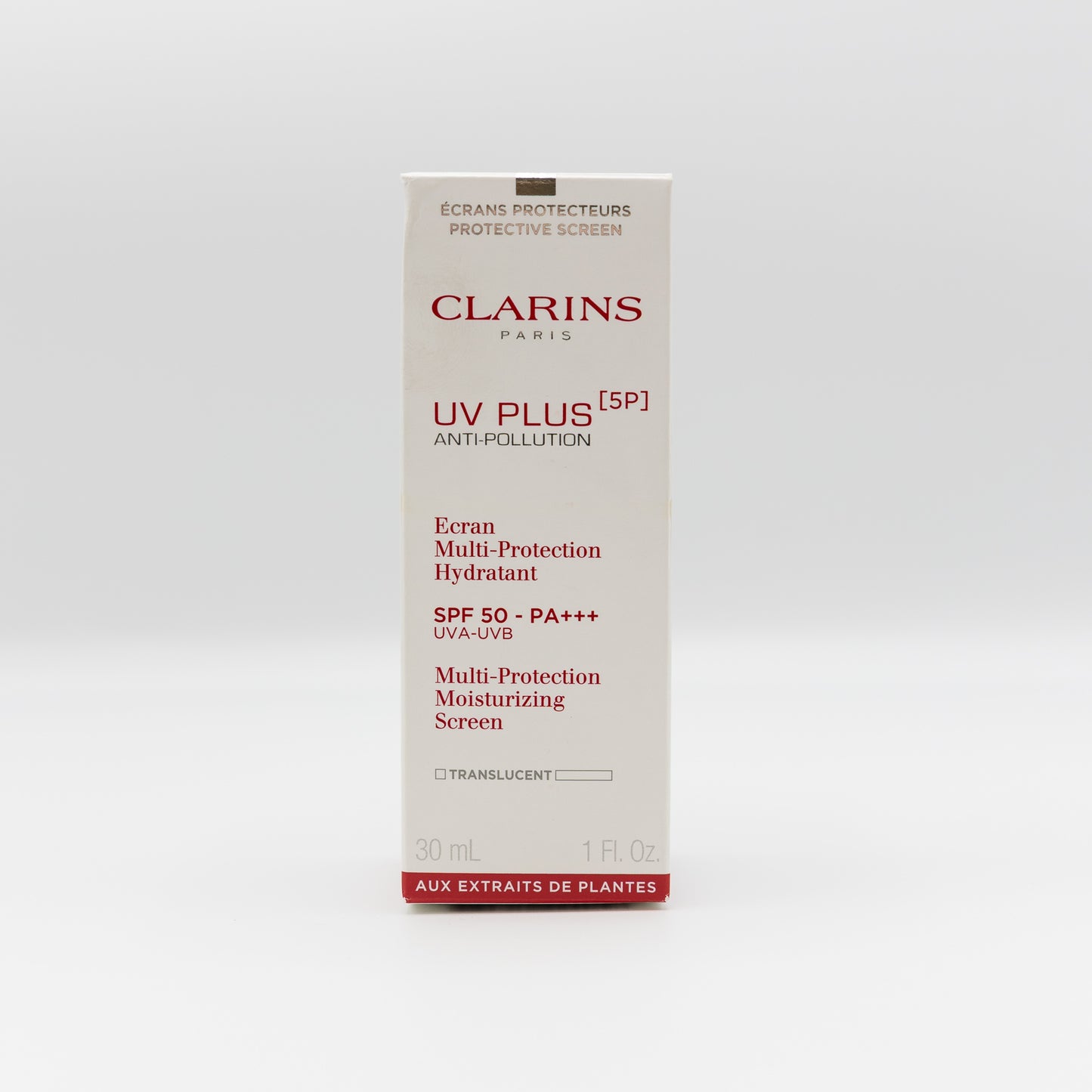 Clarins UV Plus 5P Multi Protection Moisturizing screen SPF50 PA +++ 30 ML Translucent