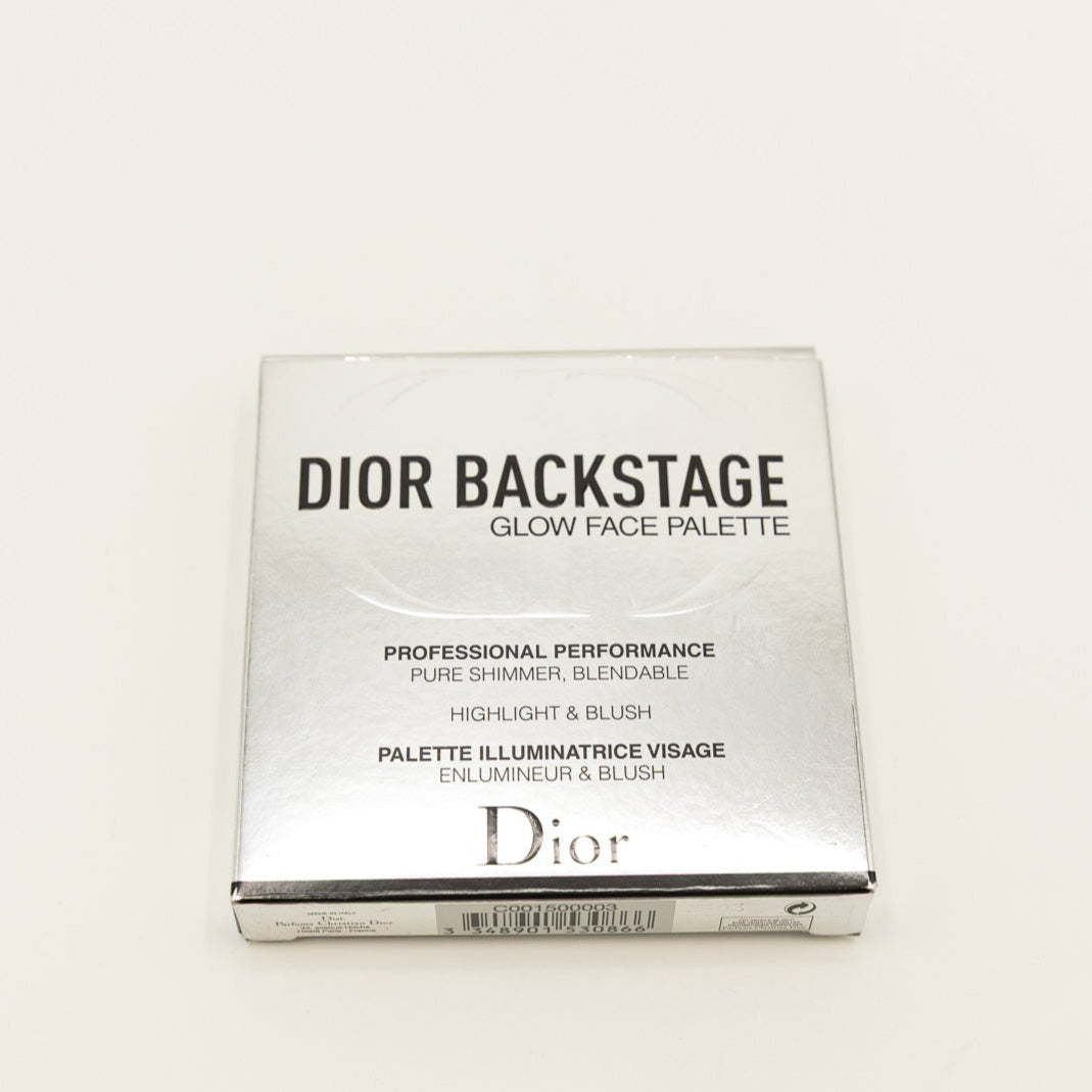 Dior Backstage Glow Face Palette Highlighter & Blush 003 Pure Gold