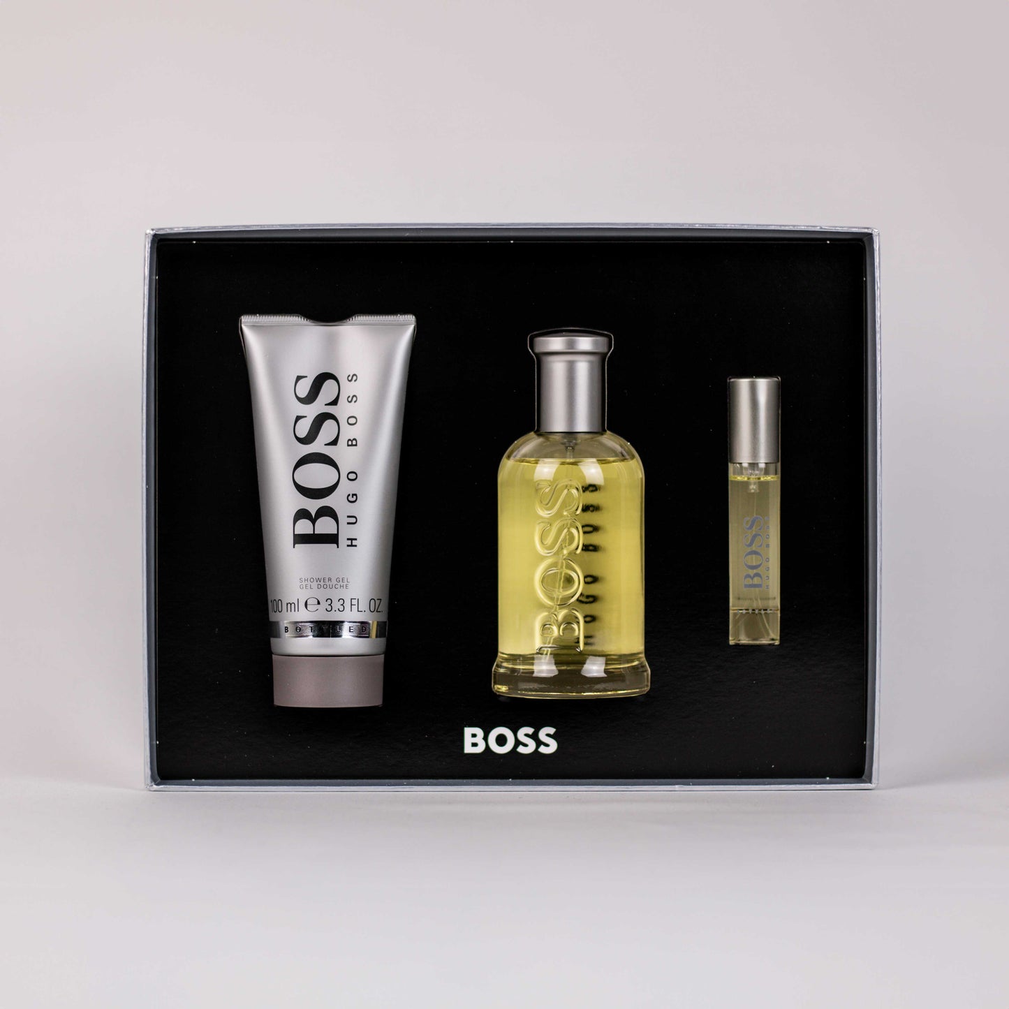 Hugo Boss Bottled Giftset 100 ml Eau de toilette, 10 ML Travelspray & 100 ML Douche gel