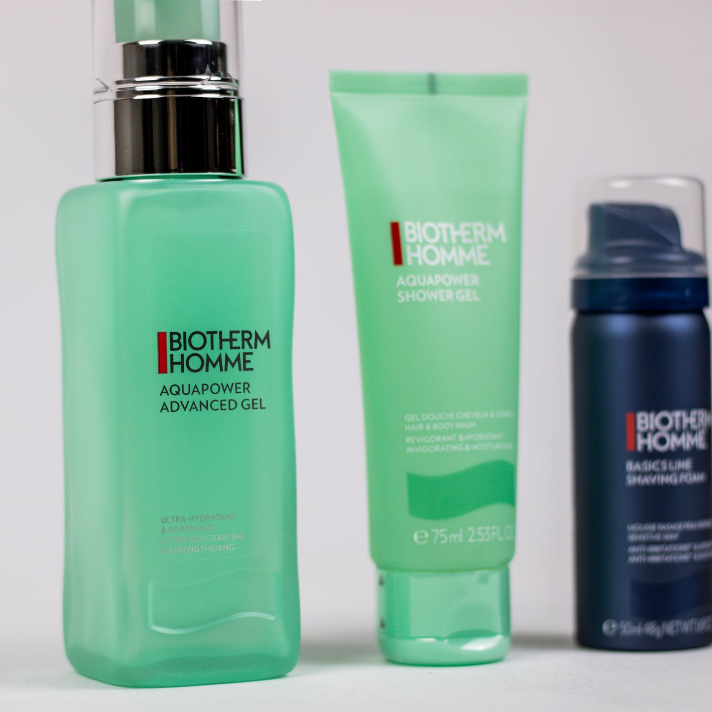 Biotherm Homme Giftset Aquapower 75 ML, Douche gel 75 ML & Shaving foam 75 ML