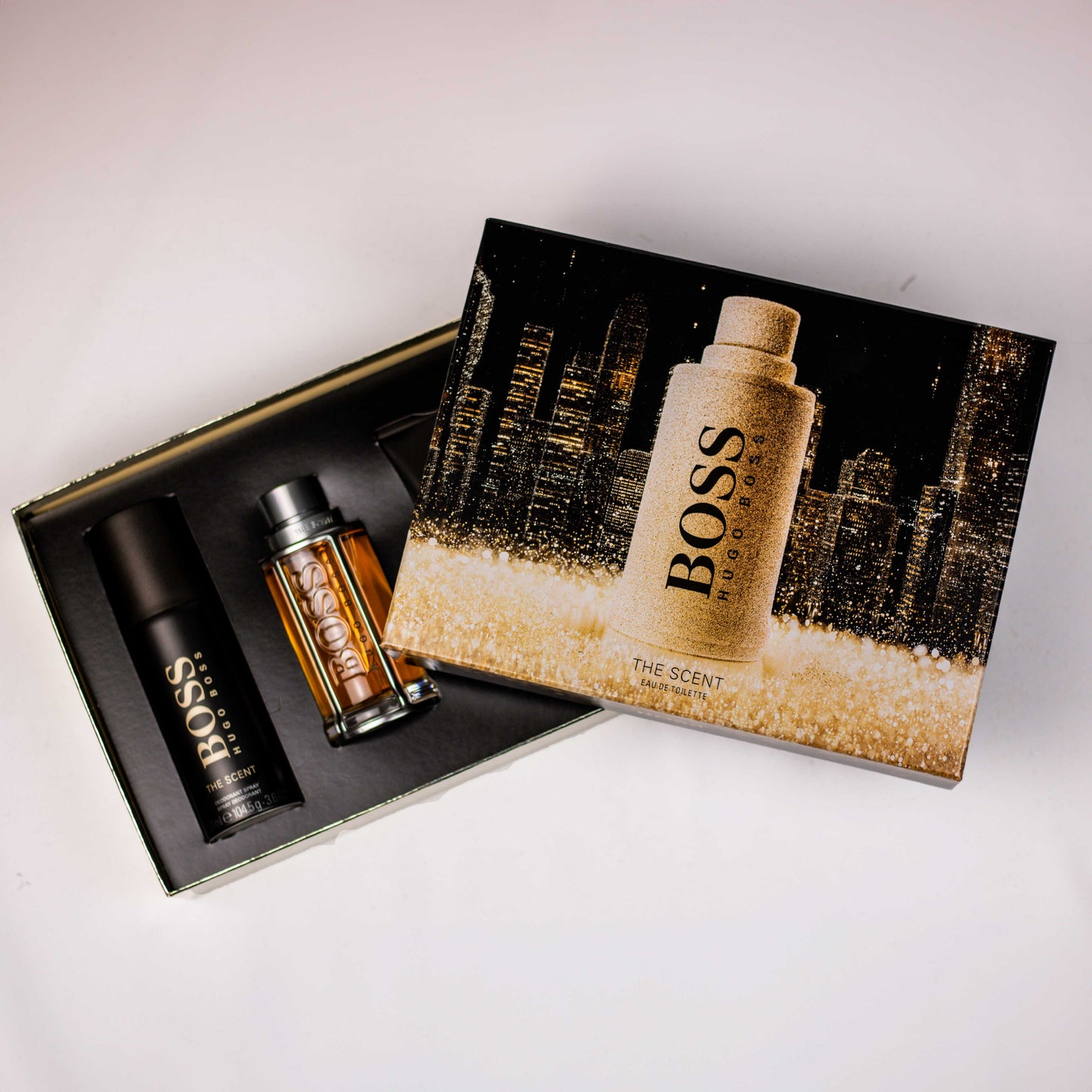 Hugo Boss The Scent 100 ML Eau de toilette, 150 ML Deodorant spray & 100 ML Shower gel