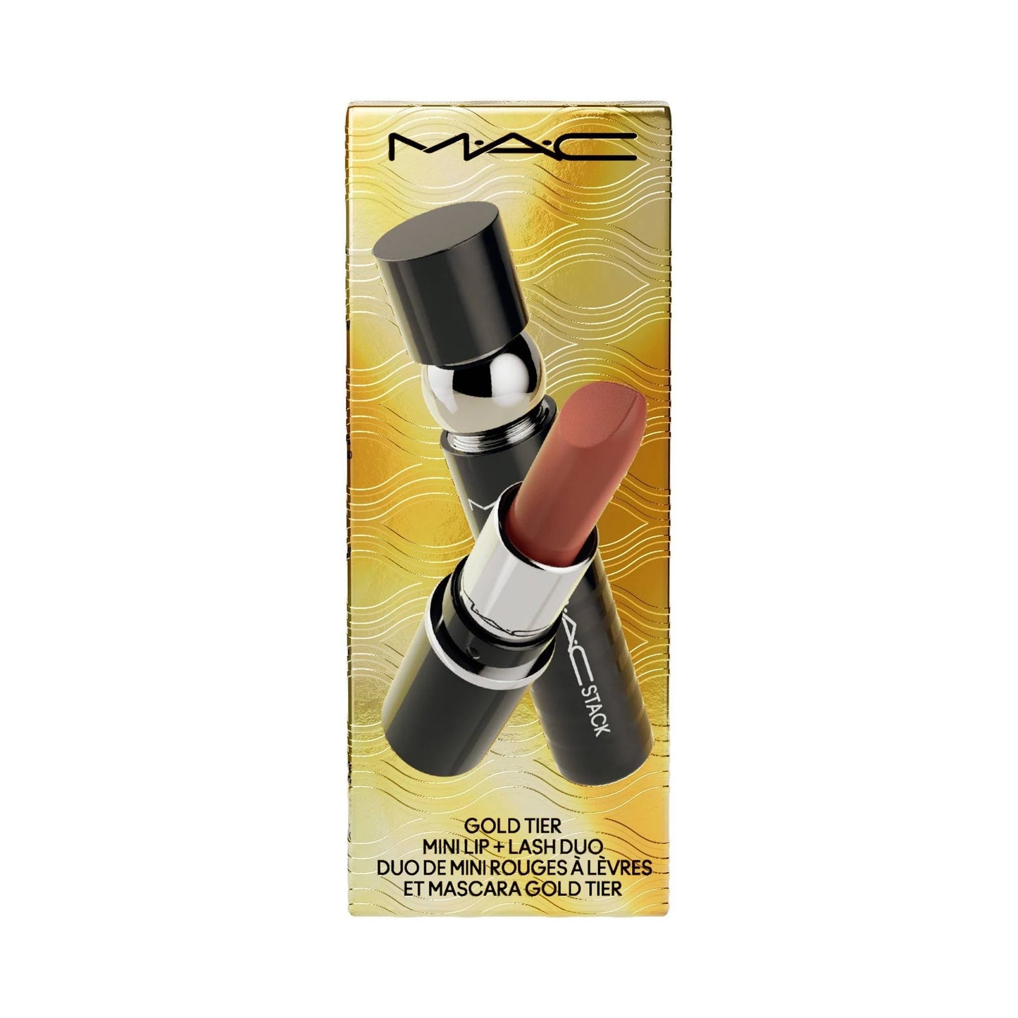 MAC Gold Tier Mini Lip & Lash Duo - 508 Hug me - Stack Mascara