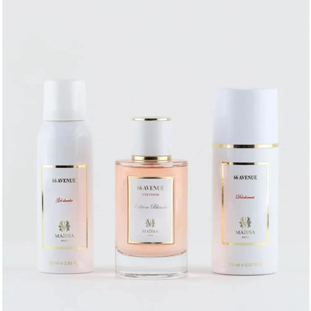 Maïssa 66 Avenue L'Intense Giftset 100 ML Eau de Parfum 100 ML Showergel 150 ML Deodorant