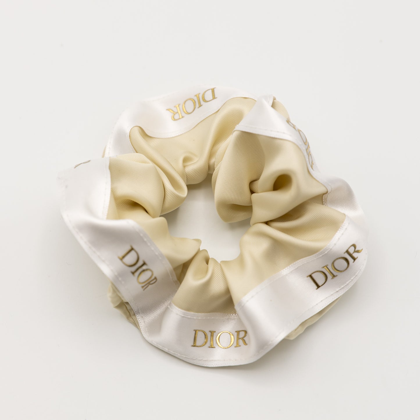 Beige Dior Scrunchie