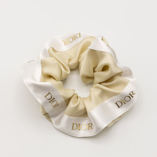 Beige Dior Scrunchie