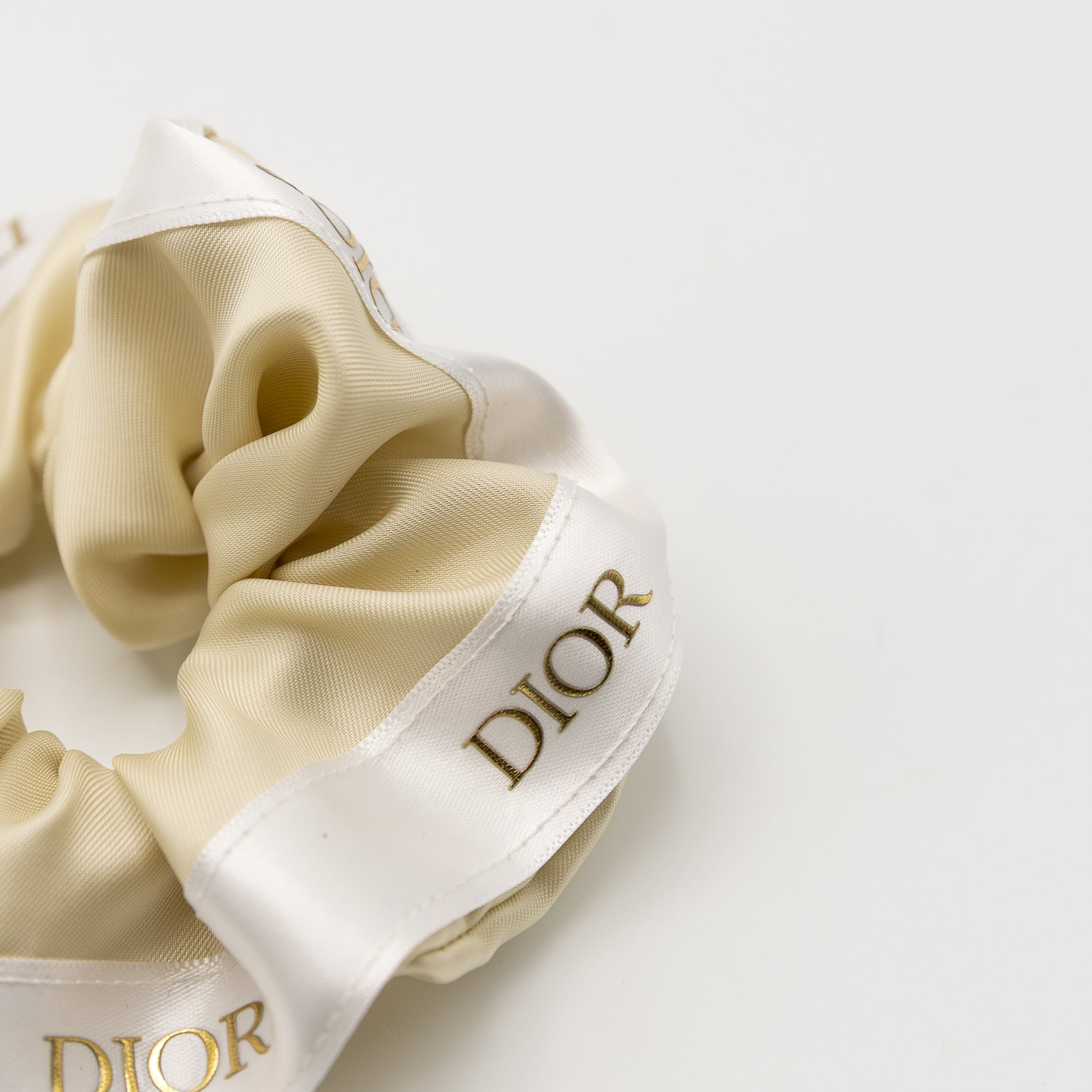 Beige Dior Scrunchie