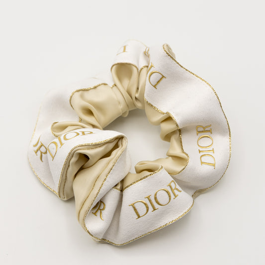 Beige Dior Scrunchie