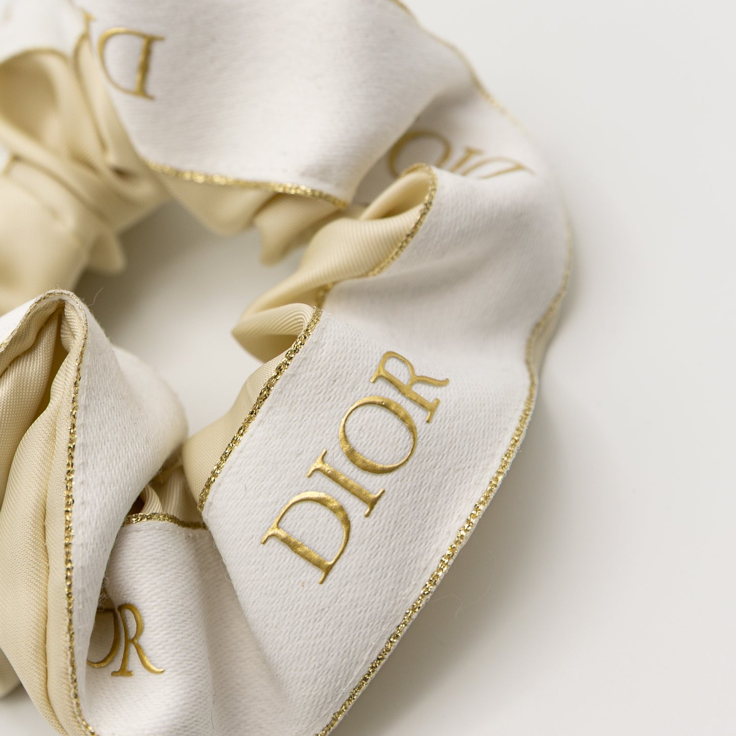 Beige Dior Scrunchie