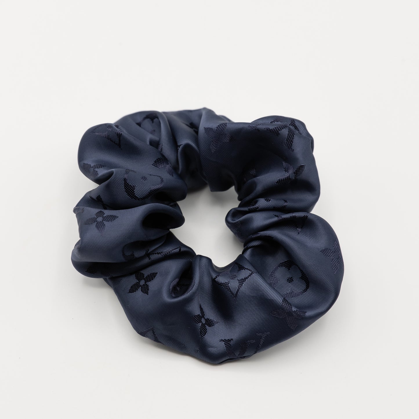 Blauwe Louis Vuitton Scrunchie