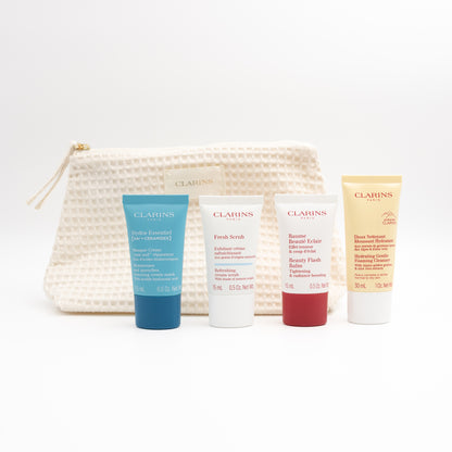 Clarins Skin care beauty set + pouch