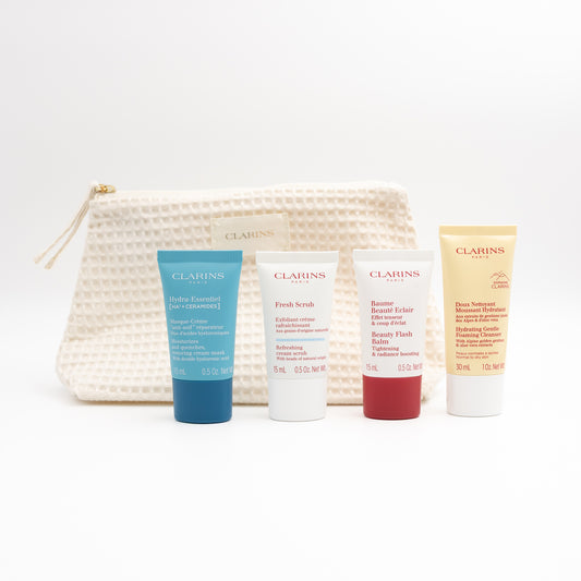 Clarins Skin care beauty set + pouch