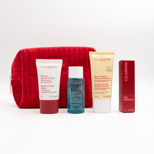 Clarins Skin Care Beauty Set + Pouch