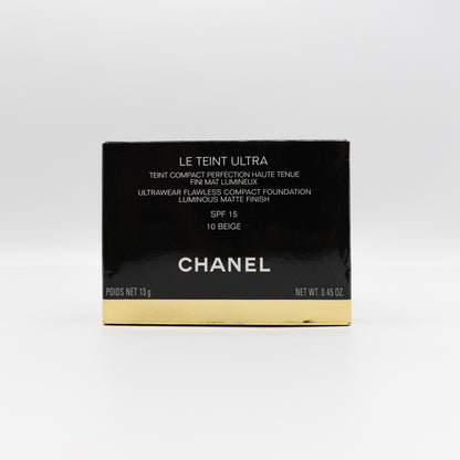 Chanel Les Teint Ultra Ultrawear Flawless Compact Foundation 10 Beige