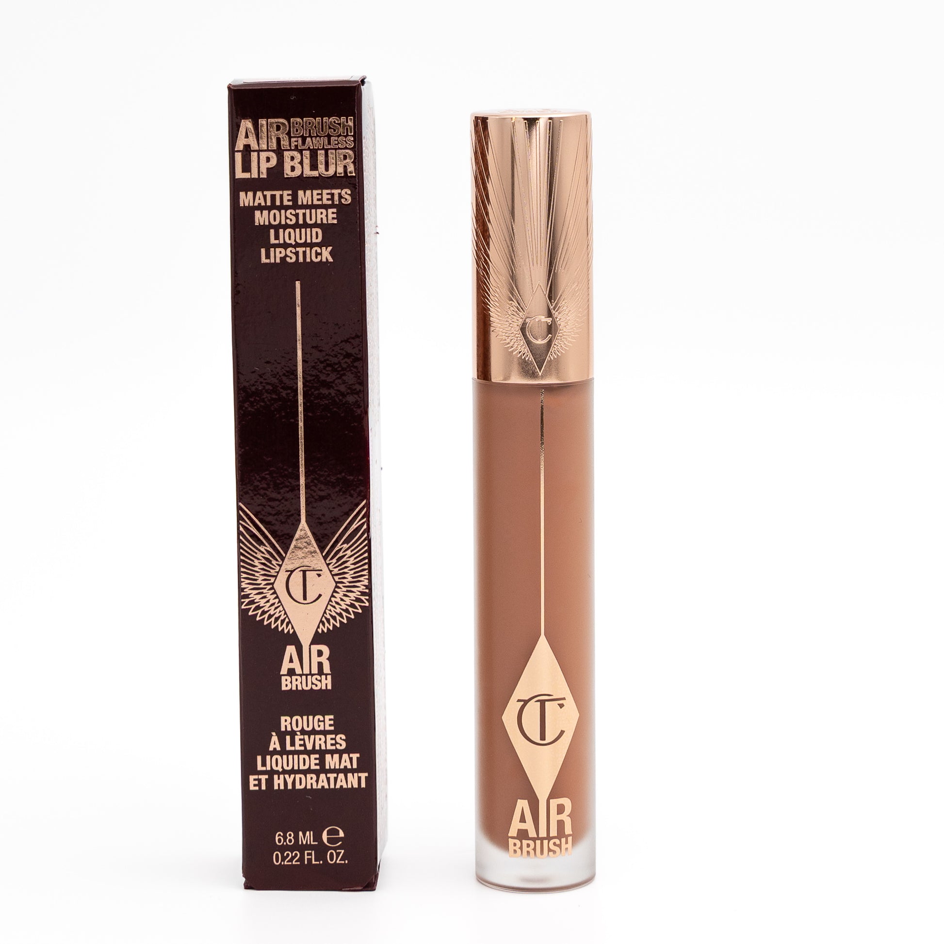 Charlotte Tilbury Airbrush Flawless Lip Blur – Nude Blur – Matte Liquid Lipstick