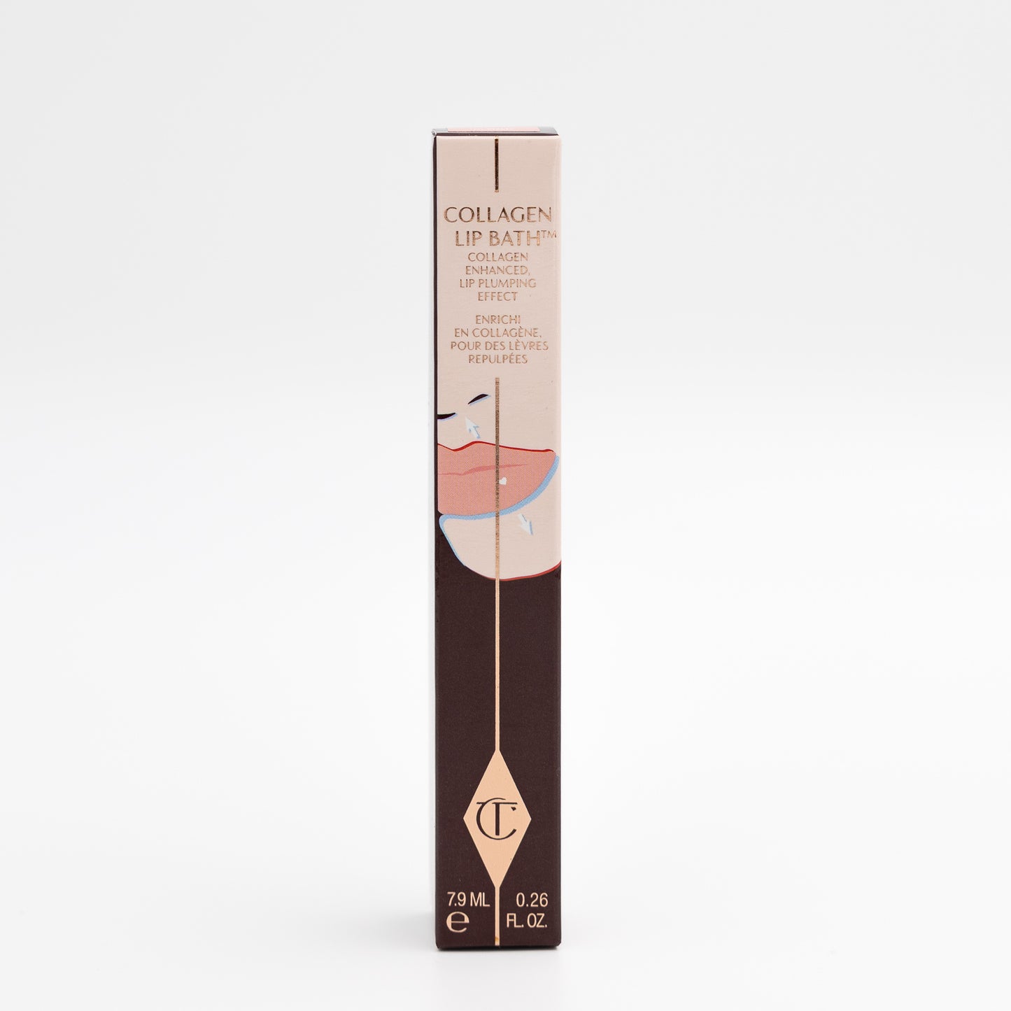 Charlotte Tilbury Collagen Lip Bath – Peachy Plum – Plumping Lipgloss