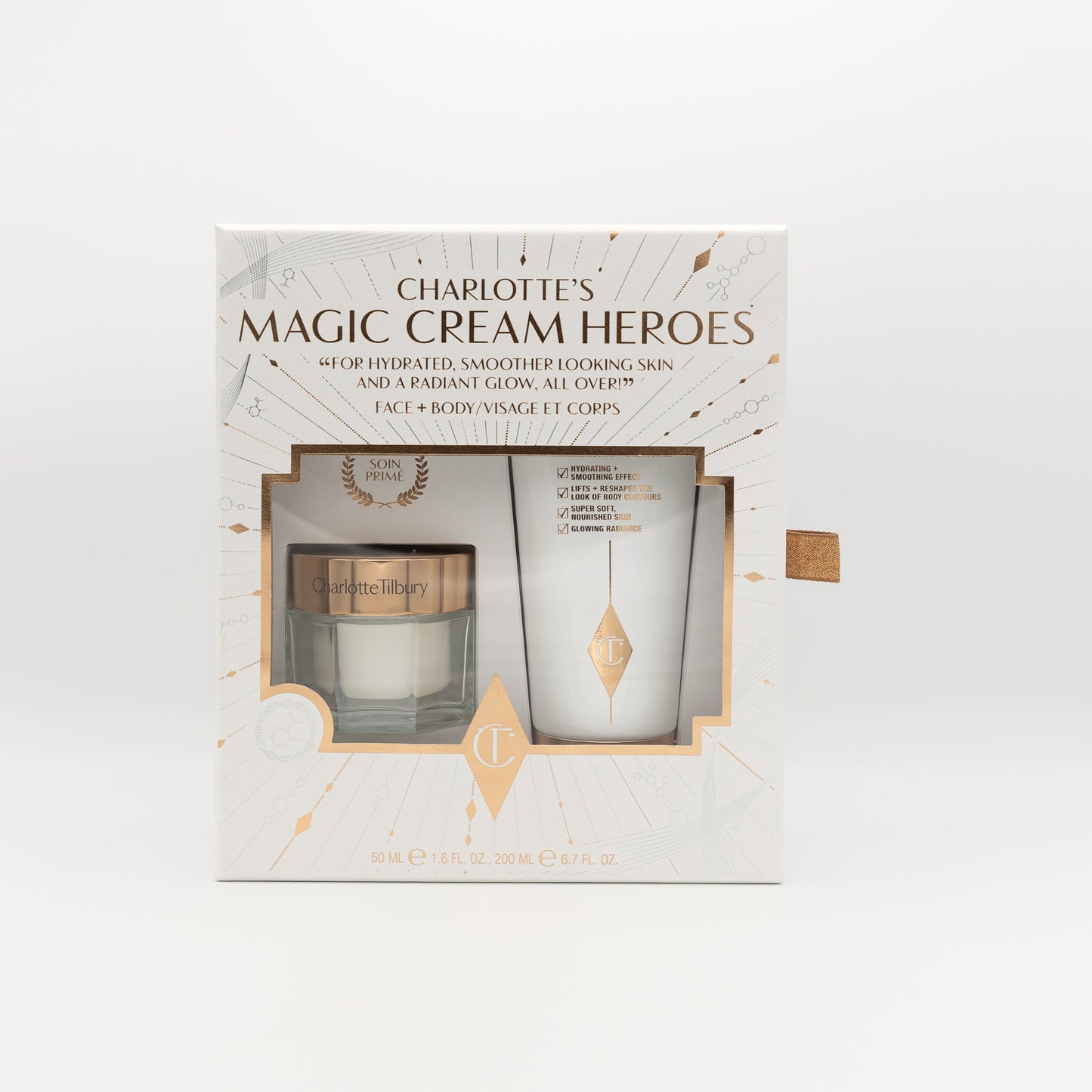 Charlotte Tilbury Magic Heroes Giftset - 50 ML Magic Cream & 200 ML Magic Body cream