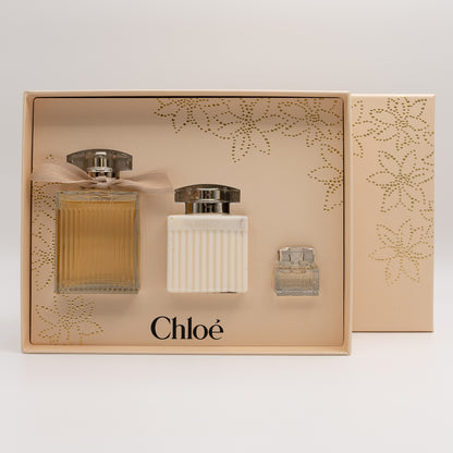 Chloé Eau de Parfum Giftset 75 ml + 10 ml + 50 ml Bodylotion – Luxe Dames Parfum Set