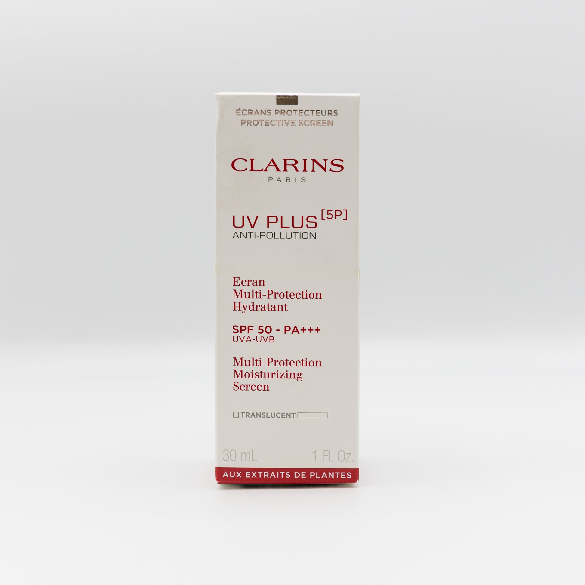 Clarins UV Plus 5P Multi Protection Moisturizing screen SPF50 PA +++ 30 ML Translucent