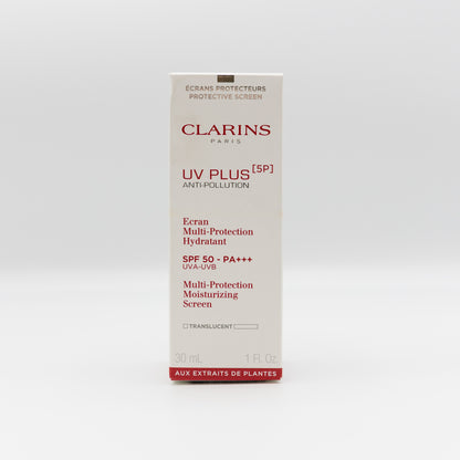 Clarins UV Plus 5P Multi Protection Moisturizing screen SPF50 PA +++ 30 ML Translucent