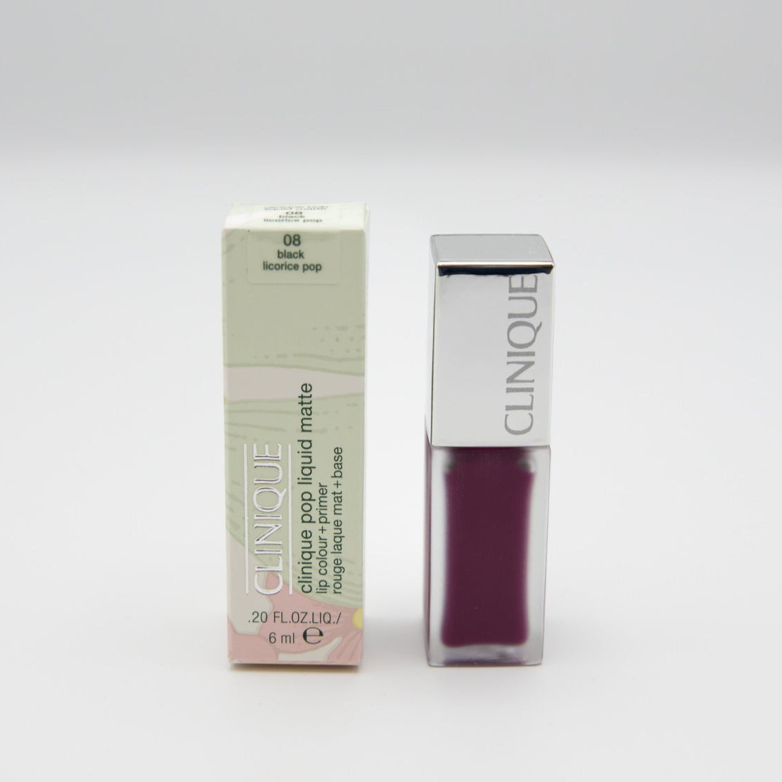 Clinique Pop Liquid Matte Lip Colour + Primer 08 Black Licoire Pop