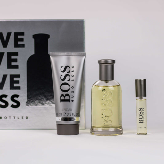 Hugo Boss Bottled Giftset 100 ml Eau de toilette, 10 ML Travelspray & 100 ML Douche gel