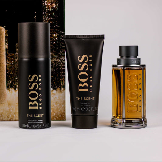 Hugo Boss The Scent 100 ML Eau de toilette, 150 ML Deodorant spray & 100 ML Shower gel