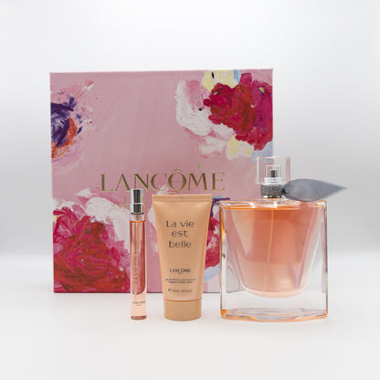 Lancome La vie est Belle Giftset 100 ML Eau de Parfum, 10 ML Eau de parfum & 50 ML Bodylotion