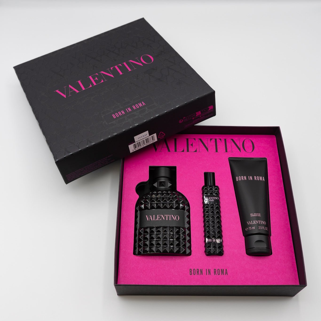 Valentino Uomo Born in Roma Giftset 100 ML Eau de Toilette, 10 ML Travelspray & 75 ML Showergel 